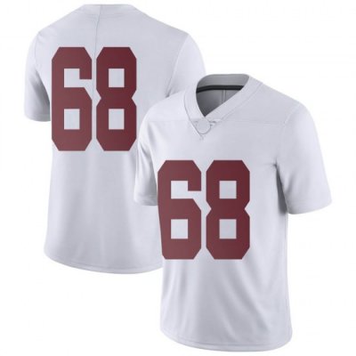 NCAA Men's Alabama Crimson Tide #68 Alajujuan Sparks Jr. Stitched College Nike Authentic No Name White Football Jersey MG17G44UK